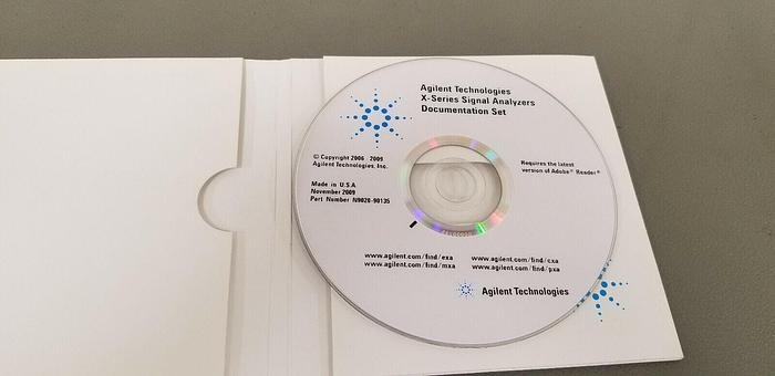 Used Agilent N9020-90135 X-Series Signal Analyzer Documentation Set