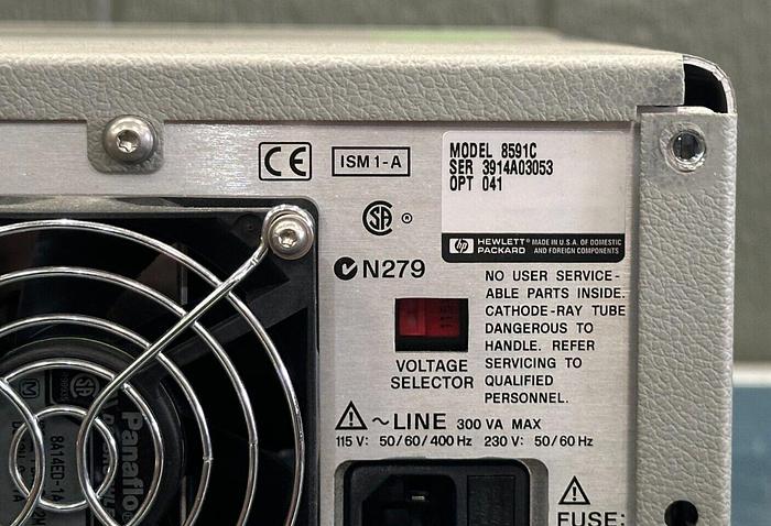 Used HP 8591C Spectrum/Cable TV Analyzer Precision Frequency Reference +++