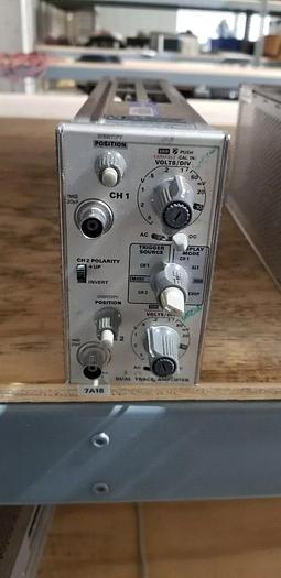 Used Tektronix 7A18 Dual Trace Amplifier Plug In Unit #13 READ!!