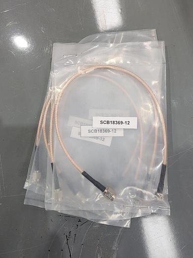 Fairview Microwave SCB18369-12 MCX-M to SMAM Cable Lot of 5 NEW!