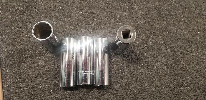 Used PROTO 18mm 3/8" Deep 12 Point Socket Lot of 5  Set #1