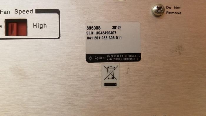 Used Agilent 89600S Vector Signal Analyzer Mainframe #1