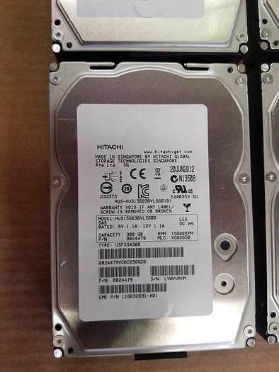 Used Hitachi HUS156030VLS600 300GB 15K Drives Lot of 12