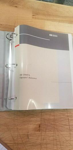 Used HP 35665A Operator's Reference Guide
