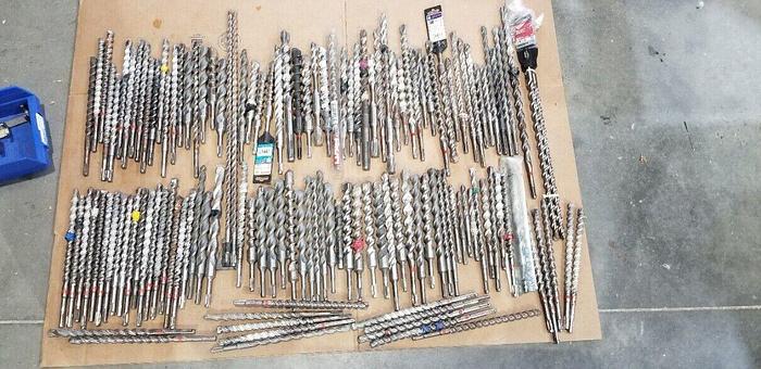 Used Hammer Masonry Drill Bits Lot of 132 Pieces READ!