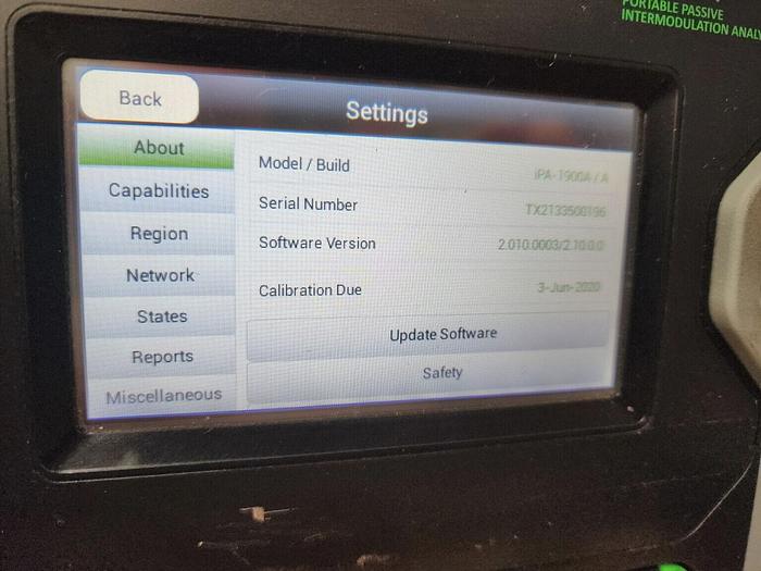 Used KAELUS IPA-1900A Portable PIM Tester Unit #1