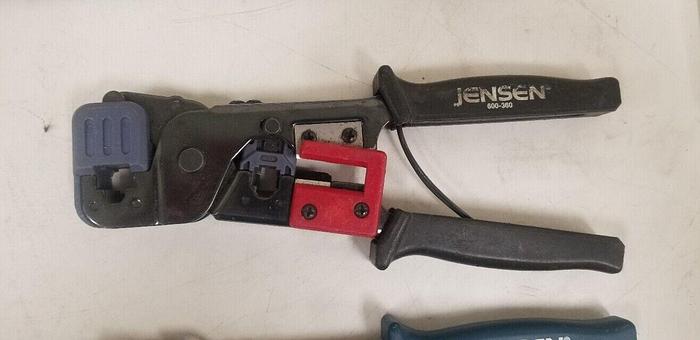 Used Jensen 600-360 RJ45 Crimp Tool Unit #1