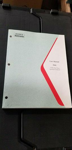Used Sony/Tektronix 3066 3GHz Real Time Spectrum Analyzer User Manual
