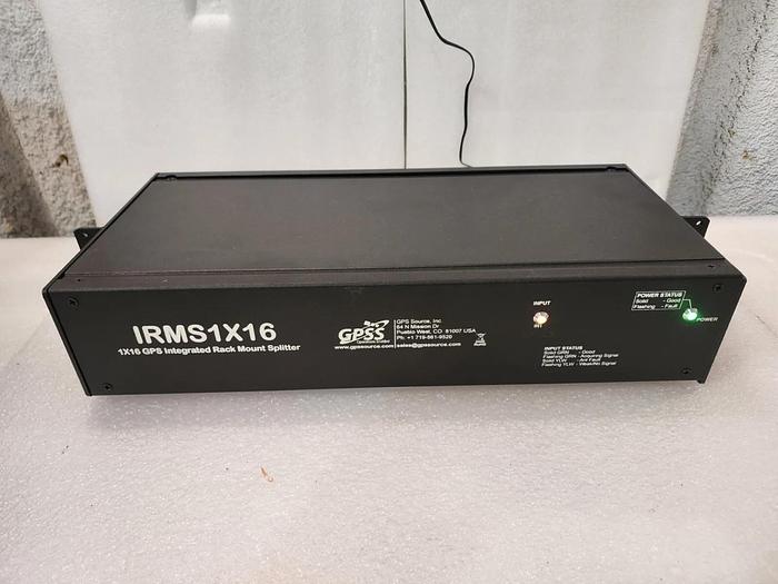 Used GPS Source IRMS1X16 1x16 GPS Intergrated Rack Mount Splitter Unit #8