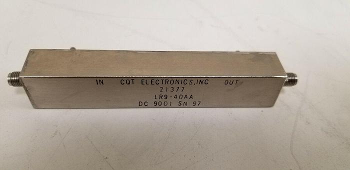 Used CQT Electronics LR9-40AA Band Pass Filter