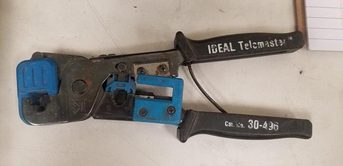 Used Ideal 30-496 RJ45 Crimp Tool Unit #1