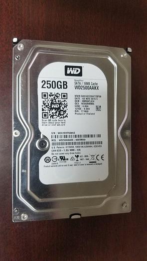 Used Western Digital WD2500AAKX-00ERMA0 250GB 3.5" SATA Drive