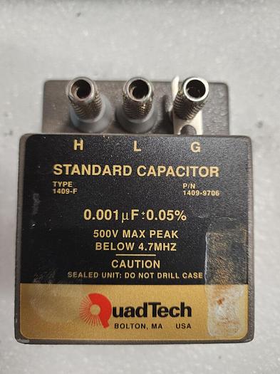 Used GenRad 1409-F Standard Capacitor .001uf +/-.05% Unit #3