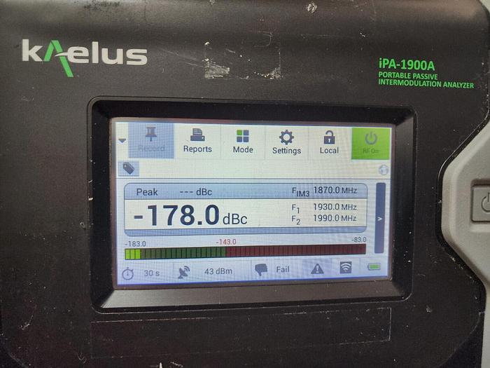 Used KAELUS IPA-1900A Portable PIM Tester Unit #11