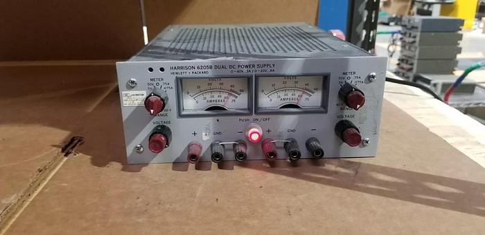Used Harrison 6205B Dual DC Power Supply 0-40V,.3A/0-20V,.6A