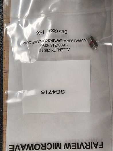Fairview Microwave SM4715 BMA Bulkhead Stub Terminal  NEW!