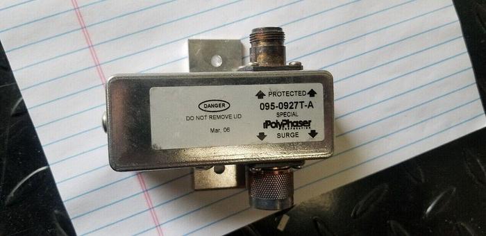 Used PolyPhaser 095-0927T-A EMP Protector