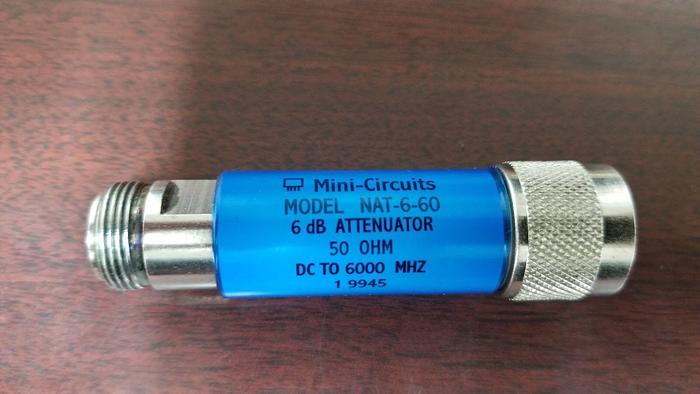 Used Mini-Circuits NAT-6-60  50 Ohm DC-6GHz 6dB Attenuator