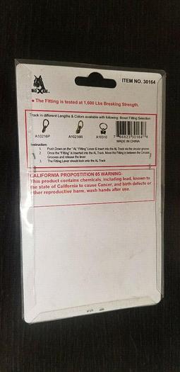 BOXER Tiedown 30164 Aluminum Track Fitting NEW Pack of 4