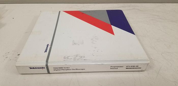 Used Tektronix TDS3000 Series Digital Phosphor Oscilloscope Programmer Manual