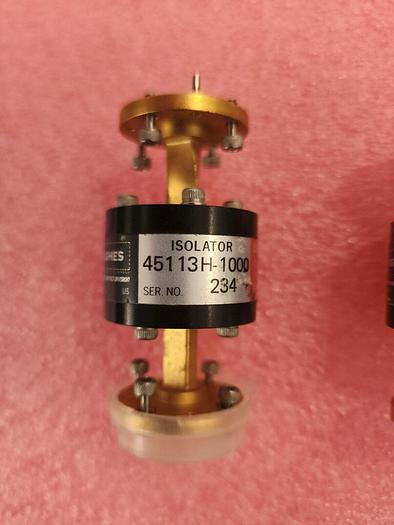 Used HUGHES 45113H-1000 WR19 40-60GHz Waveguide Isolator Unit #1
