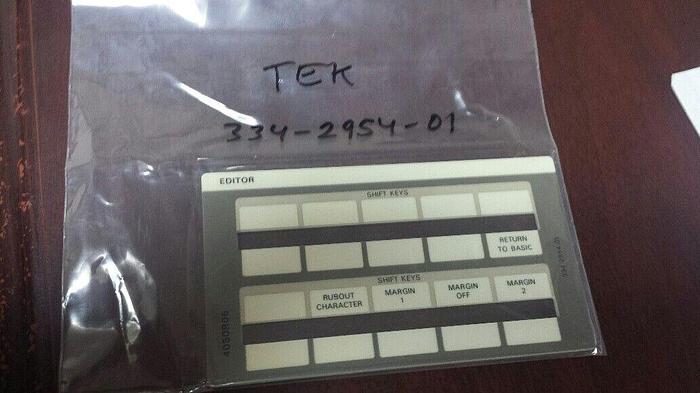 Tektronix 334-2954-01 Key Label NEW!