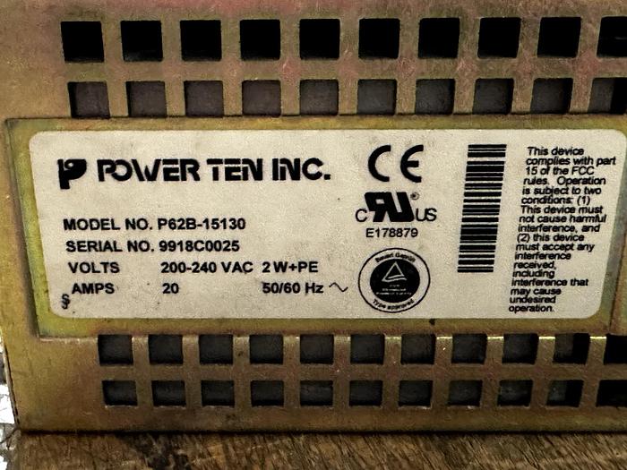 Used Power Ten P62B-15130 Programmable DC Power Supply *PARTS*