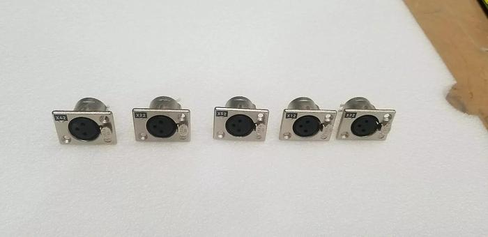 Used Rohde & Schwarz Lot of 5   3-hole Audio Connectors Lot #1