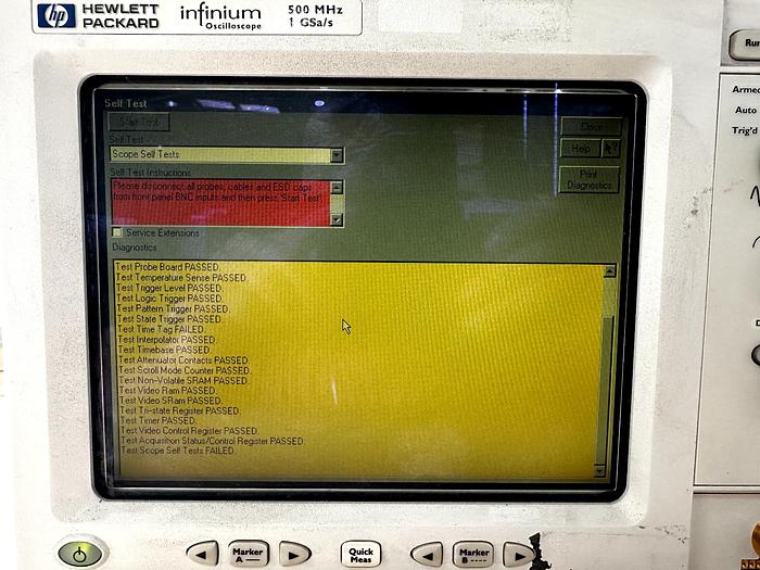 Used HP Agilent 54810A Infiniium Oscilloscope 500MHz 1GS/s *READ*