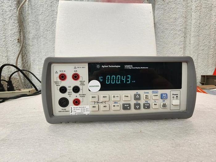 Used HP/Agilent U3401A 4.5 Digit Dual Display Multimeter Tested Good Unit #6