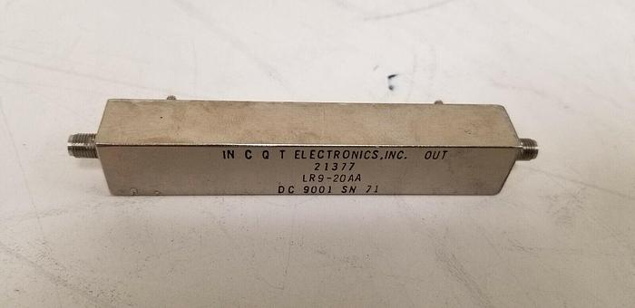 Used CQT Electronics LR9-20AA Band Pass Filter
