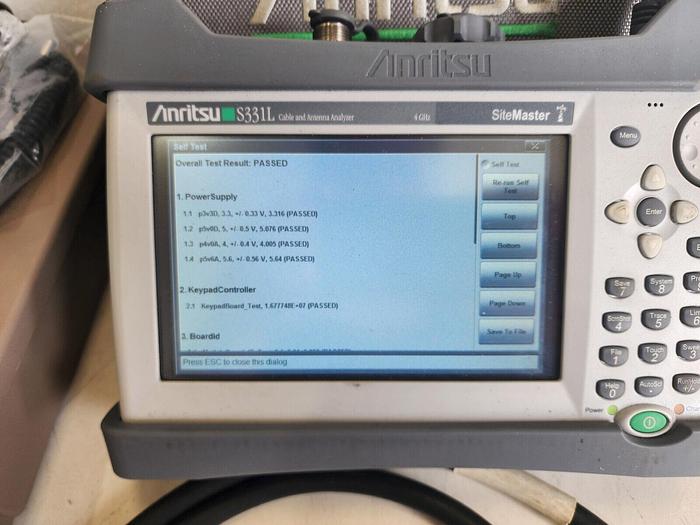 Used Anritsu S331L SiteMaster 4GHz Cable and Antenna Analyzer