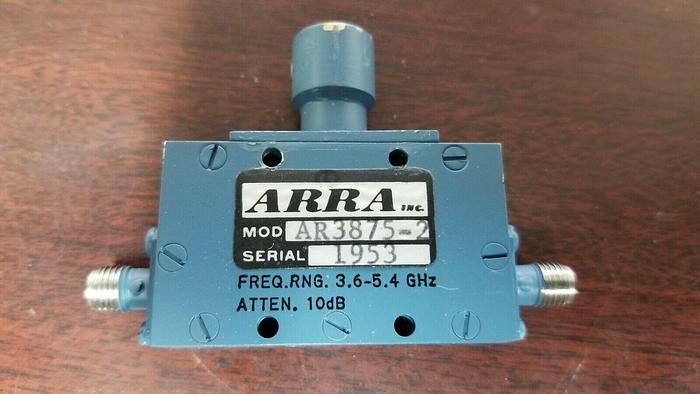 Used ARRA AR3875-2 Attenuator 3.6-5.4GHz 10dB