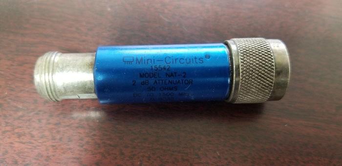 Used Mini-Circuits NAT-2 Attenuator 2dB 50 Ohm Type N DC-1500MHz