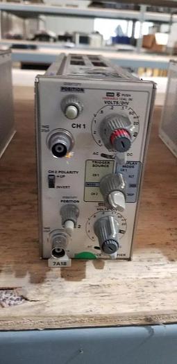 Used Tektronix 7A18 Dual Trace Amplifier Plug In Unit #11 READ!!