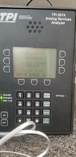 Used Tele Path Instruments TPI507A Analog Services Analyzer Unit #2