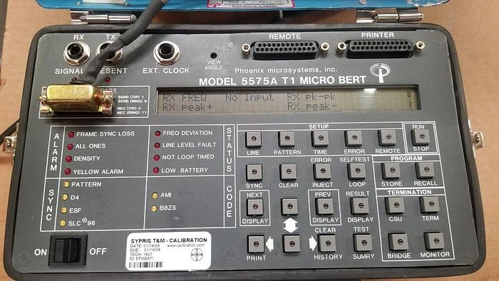 Used Phoenix Microsystems 5575A T1 MICRO BERT Complete!
