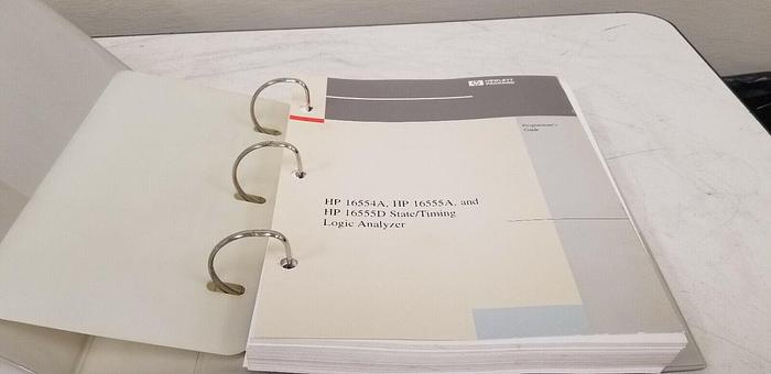 Used HP 16554A,16555A,16555D,State/Timing Logic Analyzer Programmer Guide
