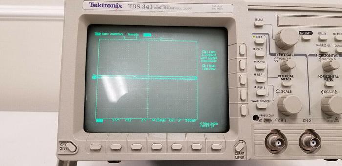 Used Tektronix TDS340 2-Channel Digital Real Time Oscilloscope Passes Self Test #1