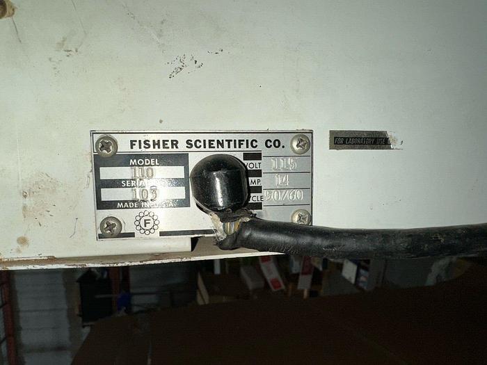 Used Fisher Scientific Model 110 Lab Oven UNKNOWN
