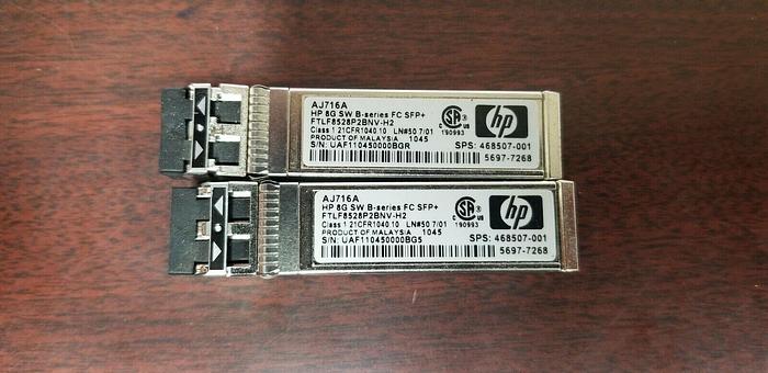 Used HP AJ716A SFP Modules Lot of 2