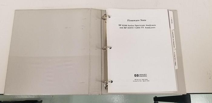 Used HP 8590L Spectrum Analyzer Calibration Guide