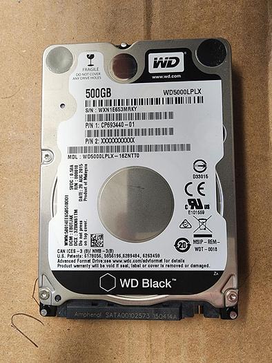 Used Western Digital WD5000LPLX-16ZNTT0 500GB 2.5" SATA HDD