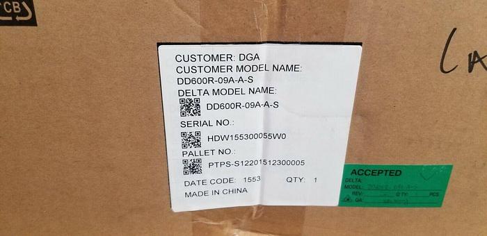 Used Delta Electronics D600R-09A-A-S  NEW!!!