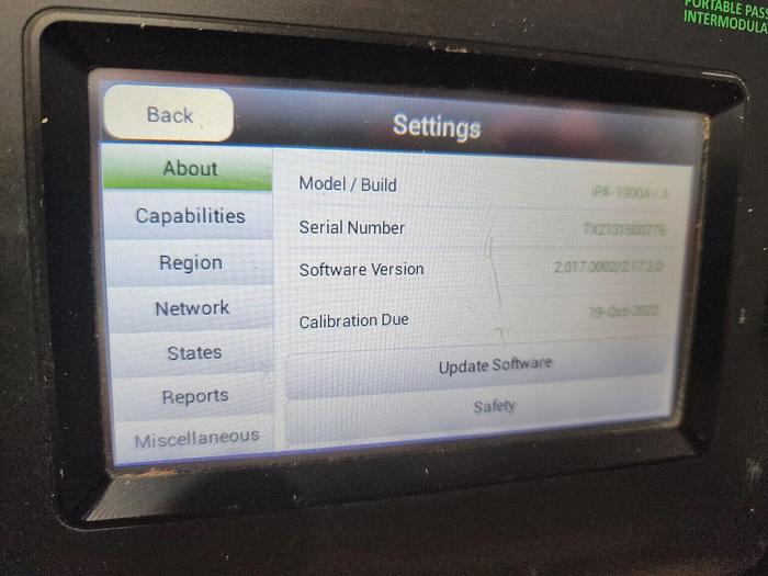 Used KAELUS IPA-1900A Portable PIM Tester Unit #2