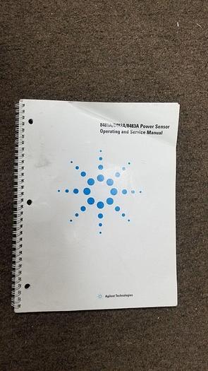Used Agilent 8481A/8482A/8483A Power Sensor Operating and Service Manual
