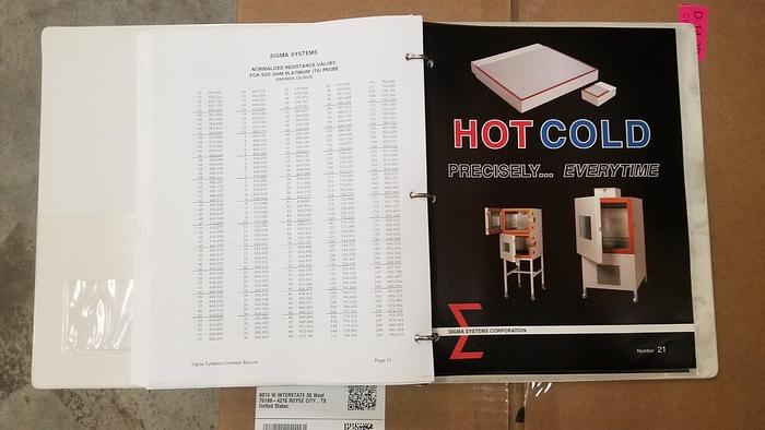 Used Sigma Systems M88/322 Double Stack Cryo Temp Chamber Set