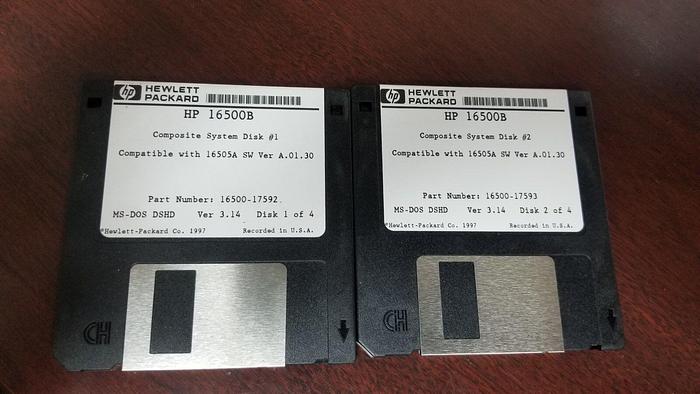 Used HP 16500B System Disk #1 and #2