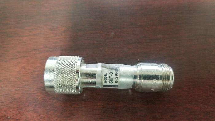 Used JFW 50F-010 10dB 50 Ohm Fixed Attenuator