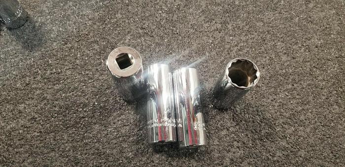 Used PROTO 19mm 3/8" Deep 12 Point Socket Lot of 4 Set #2